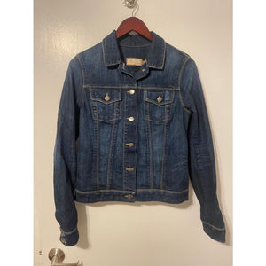 Paige Premium Denim Blue Dark Wash Vermont Jean Jacket Sz Medium
